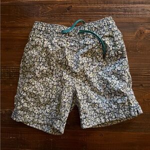Crewcuts Sz 5 Floral Patterned Swimming Trunk Shorts with Drawstring